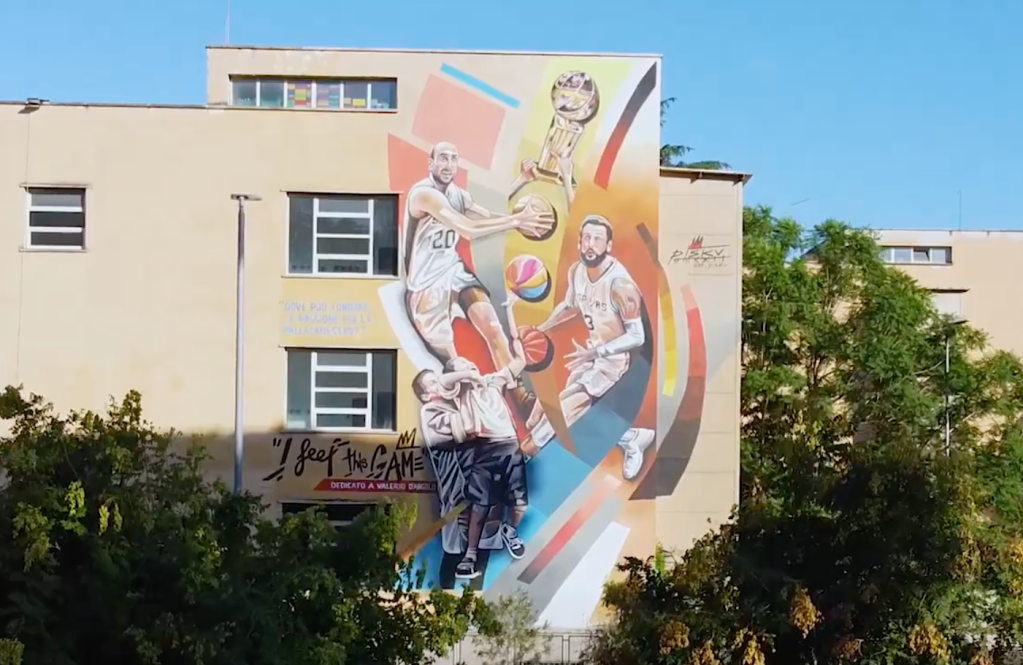 Svelato il murale di Francesco “Piskv” Persichella commissionato per NBA Creators&nbsp;Series.