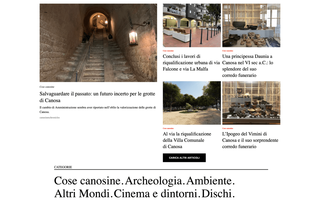 Canusium Chronicles si rinnova: un nuovo sito web moderno e&nbsp;coinvolgente